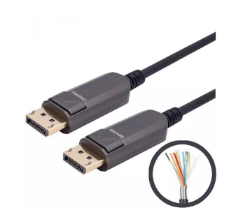 LA-AOC-DP14A Series — Armored DP 1.4 Active Optical Cable